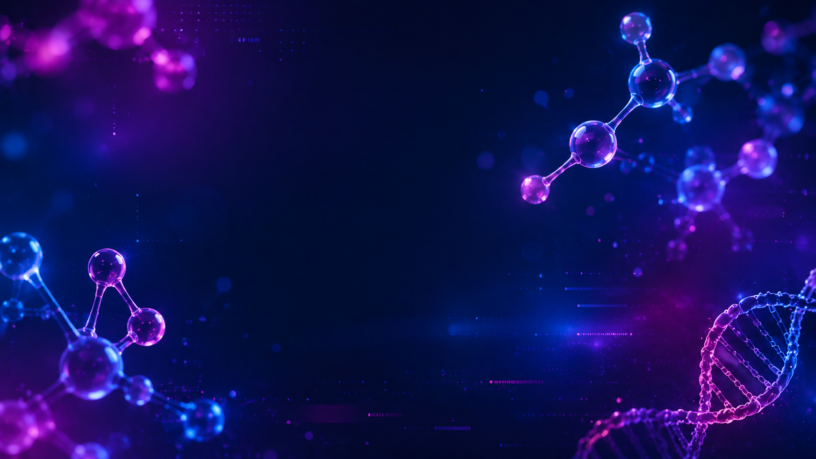 Scientific molecular research visual